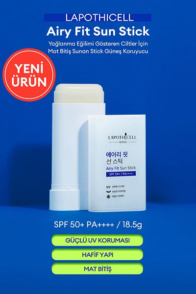 Missha Matte Finish Offering Stick Sunscreen Lapothicell Airy Fit Sun Stick Spf50+ Pa++++