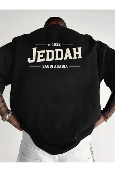 ACTIVE MODA -Printed Saudi Arabia - Saudi Arabia Cotton Oversize Men's Tshirt Large Size