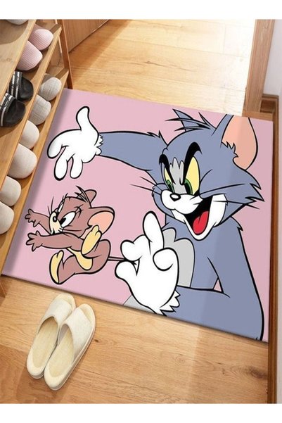 Generic 2 Pcs Classic Cartoon Tom and Jerry Theme Baby Play Mat Kids Room Car...