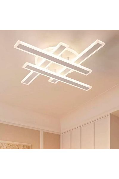 Alista Home LED Chandelier with Remote Control SHAWN 85W, Linear, Cool/Warm/Neutral Light, Dimmable, White