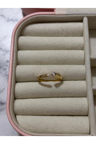 Akiha Aksesuar Adjustable Arrow Model Zircon Stone Xuping Ring