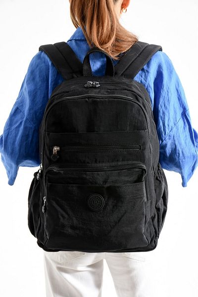 H&D COLLECTİON Waterproof Imported Crinkle Fabric School Business and Travel Backpack with Laptop Compartment