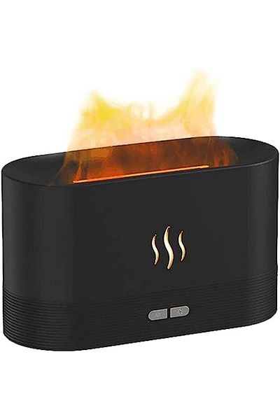 LIVVY Flame Aroma Diffuser 180ml USB – LED Cool Mist Humidifier, Auto-Off, Silent, Portable for Home, Of