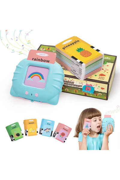 MNS Montessori educational toy for children, interactive English learning game with 224 words and 112 il