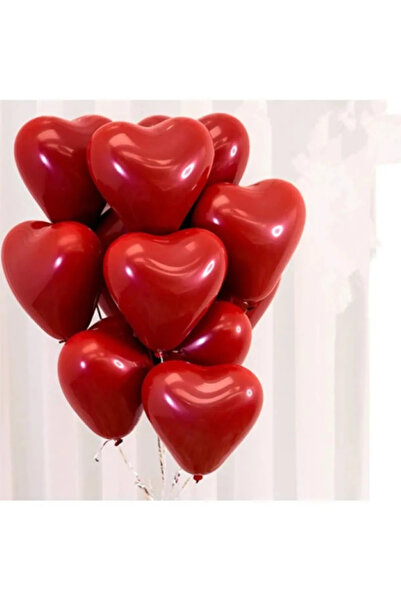Baloncu Dükkanı 10Pcs Heart Latex Balloon for Romantic Decor
