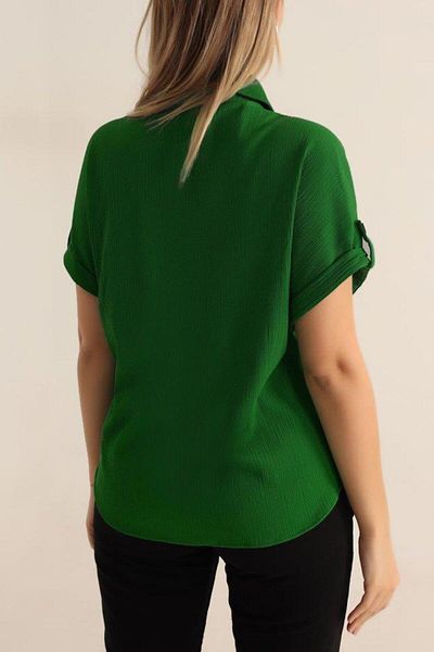 modamtn 20182 - Double Sleeve Crinkle Shirt - Green