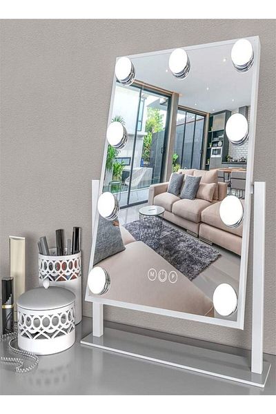 Generic PADOM Padom Lighted Vanity Mirror - Hollywood Style Makeup Vanity Mirror with Lights and Touch butt