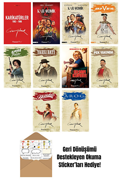 İnkılap Kitabevi Cem Yılmaz Budan 10 Kitap Seti + Okuma Sticker'ları