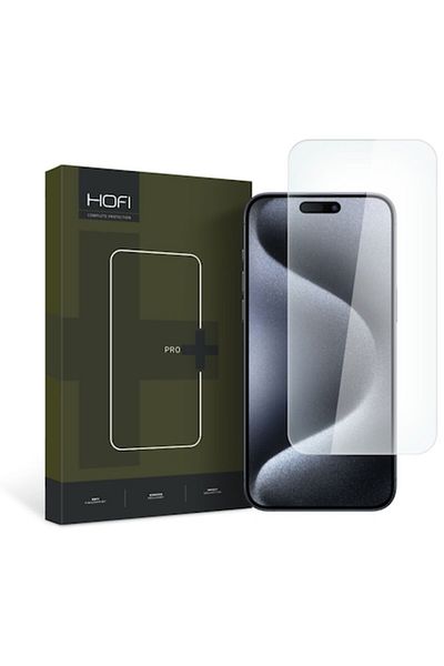 HOFI Display Protection Screen for Apple iPhone 15 Pro Max, Tempered Glass, Full Adhesion, NC885, 2.5D