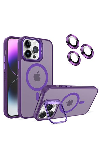 Glazef iPhone 11 Magsafe Case & Lens Case with Gift & Stand