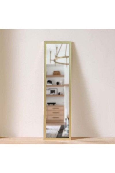 Generic DANUBE HOME Danube Home Vivid Classic Gold Wall Mirror - 34X124X1.5 Cm Stylish & Elegant Home Decor