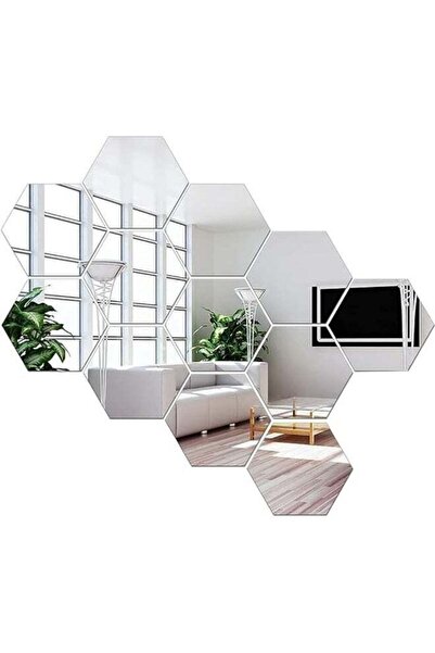 Generic Pack of 12 Mirror Wall Stickers Decor, Combined Mirror Wall Stickers,...