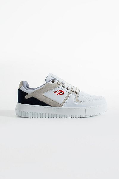 L.A Polo White Navy Blue Color Thick Sole Men's Sneaker