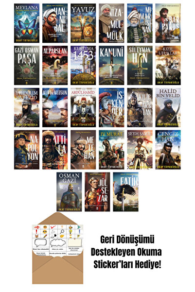 Timaş Yayınları Okay Tiryakioğlu 27 Kitap Seti + Okuma Sticker'ları