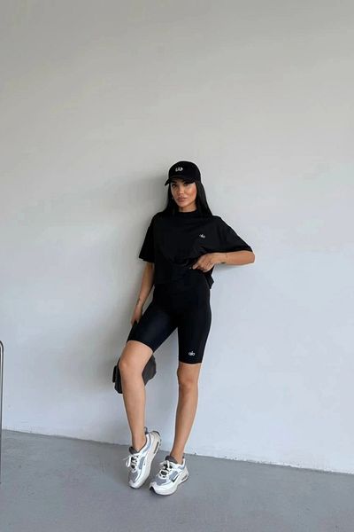 VibeGaia Women's High Waist Tummy Control Sports Biker Shorts 5" Above Knee Cut