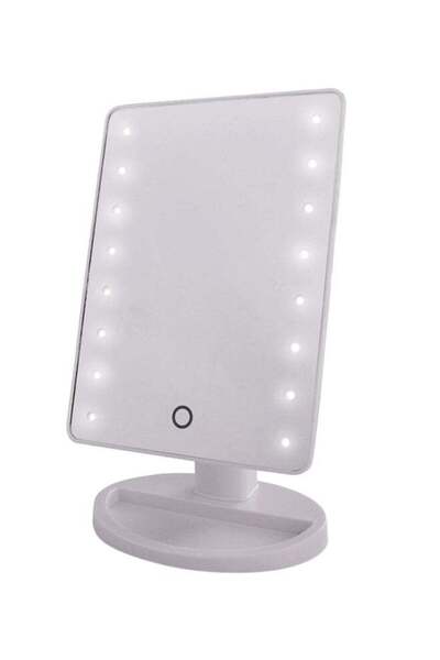 Generic Makeup Mirror With LED Lights Multicolour 22x16cm