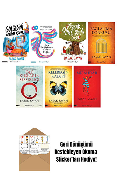 İnkılap Kitabevi Başak Sayan 7 Kitap Seti + Okuma Sticker'ları