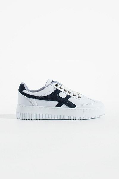 L.A Polo White Navy Blue Women's Sneaker