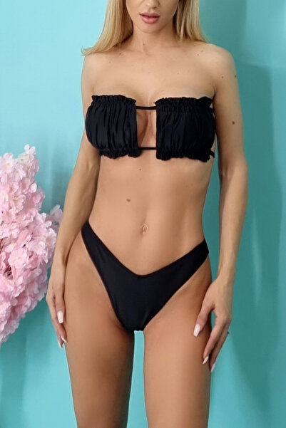 FashionForYou Μαγιό τριών τεμαχίων Cuba, μαύρο