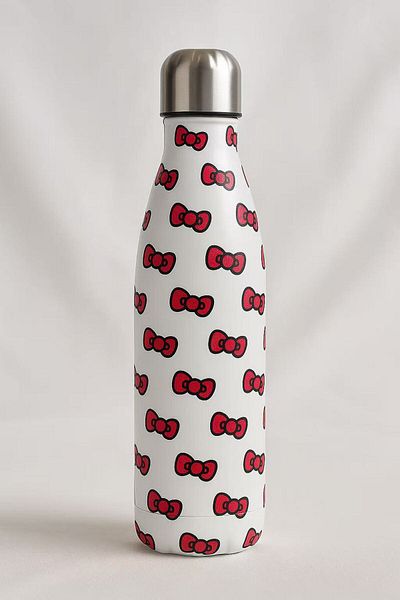 M AND R Hello Kitty Bow Print Thermal Water Bottle - Attractive Girls' Design