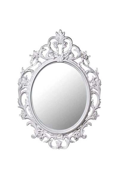 Generic Decorative Wall Mirror – Large White Hanging Mirror for Bedroom, Livi...