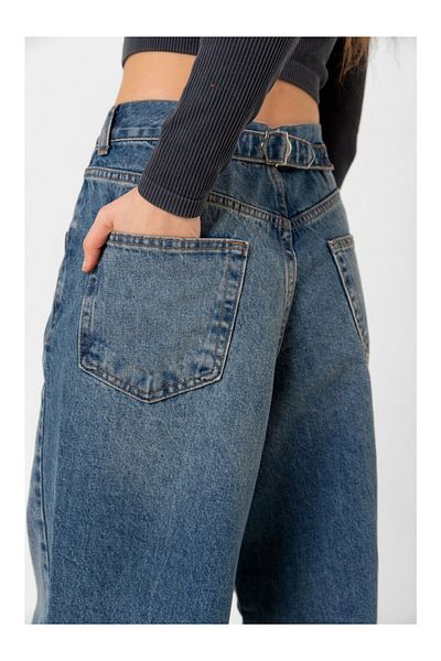 aideen Elite High Waist Baggy Soil Laci Jeans Denim Trousers