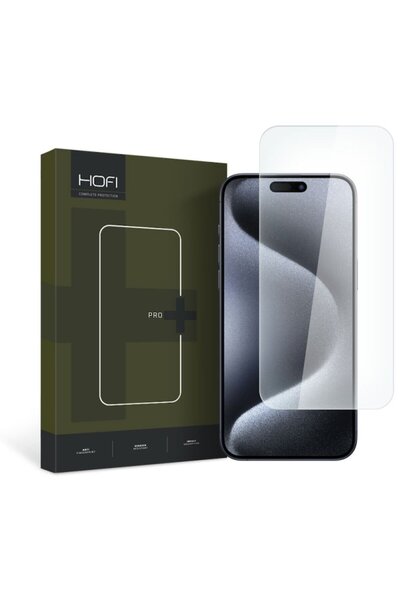 HOFI Display Protection Screen for Apple iPhone 15 Pro Max, Tempered Glass, Full Adhesion, NC885, 2.5D