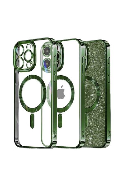 Tim High Protection Case for iPhone 13 Pro, Timaconprotect, Q19, Thermoresistant plastic, Deep Green For
