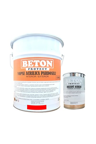OEM Vopsea Beton Exterior, Rosu, Beton Protect, 5 Kg