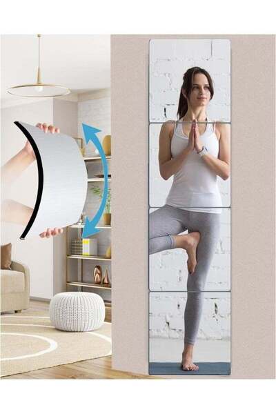 Generic Full Body Self-Adhesive Mirror - Flexible Acrylic Film, Tiles, Large ...