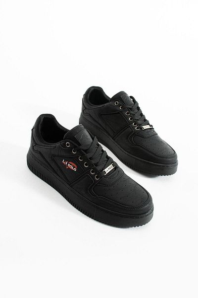 L.A Polo Black Color Thick Soled Men's Sneaker