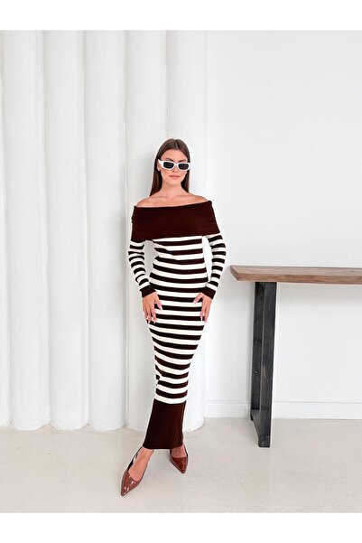 Ware Women's Stylish Striped Madonna Dress