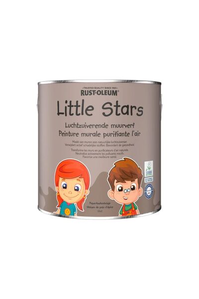 OEM Vopsea lavabila, Rust-Oleum, Little Stars, Gingerbread House, Gri, 2,5 l