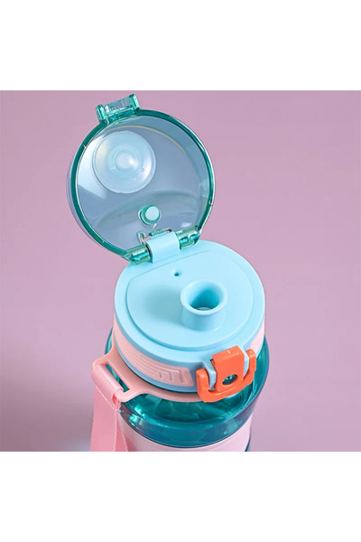 EVİMA 650 ml Metallized Portable Odorless Original Plastic Water Bottle Bpa Free