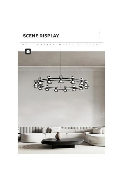 edc Lustra LED D63cm Moderna 54W Lumina Neutra
