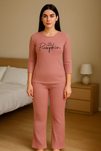 LXL KADIN YARIM KOL İSPANYOL PAÇA PİJAMA TAKIMI