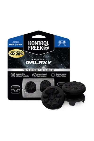 kontrolfreek Set 2 Bucati Thumbgrip din Silicon Performance GALAXY Negru PS5/PS4
