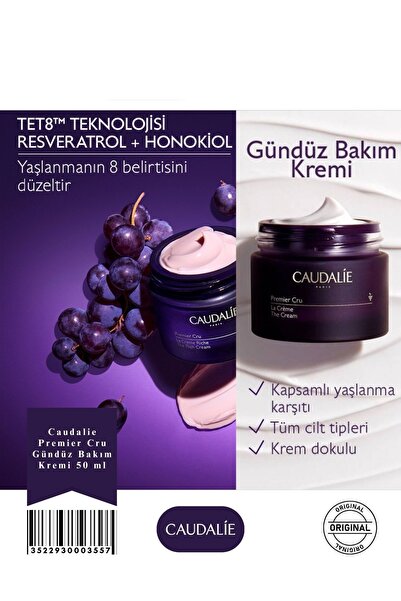 Caudalie Derin Kırışıklık,İnce Çizgi ve Koyu Lekeleri Düzeltmeye Yardımcı Yaş...