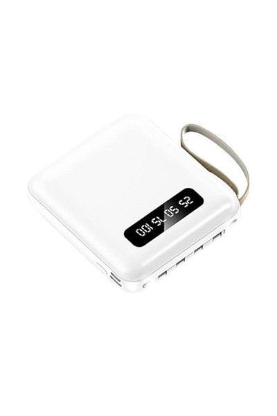 OEM External Battery 20000mAh Fast Charge USB, USB-C, Lightning, Micro-USB White