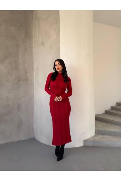 Ware Women's Half Fisherman's Ribbed Stylish Dress