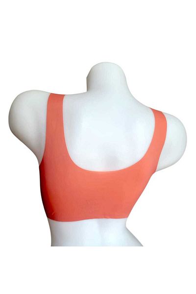 GMDPstore Front Button Microfiber Laser Cut Bra with Removable Pads