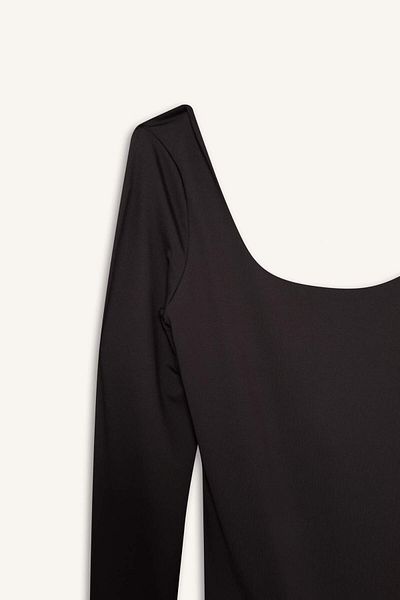 DeFacto Coool U Neck Long Sleeve Snap Fastener Body F8042Ax25Au
