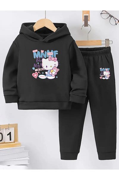 makiteks Winter Girl Boy Tracksuit Set 5 6 7 8 9 10 11 12 Years Hello Kitty