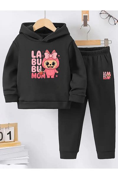 makiteks Winter Girl Boy Tracksuit Set 5 6 7 8 9 10 11 12 Years Labubu