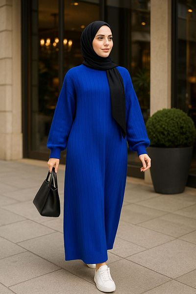 AXXAN Loose Cut Knitwear Dress Height 140 cm Standard Size