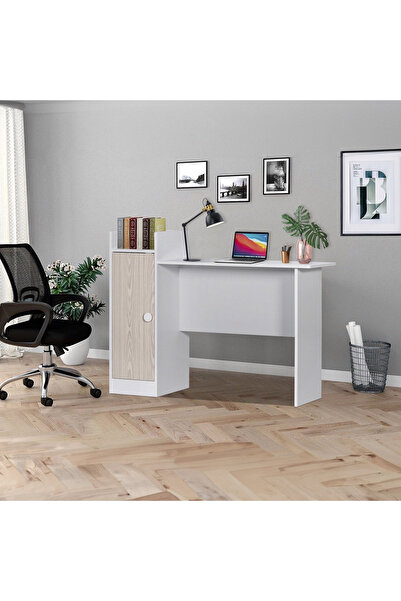 Generic Vanilla Study Desk with Door