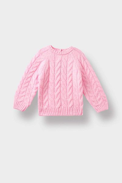 DeFacto Baby Girl Regular Fit Crew Neck Sweater D0354A525Au
