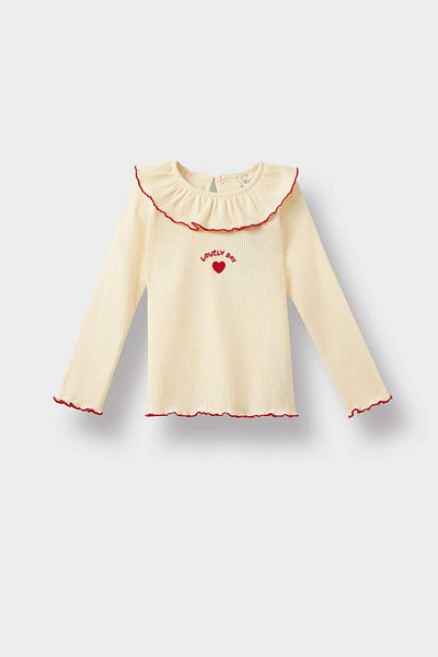 DeFacto Baby Girl Standard Fit Ribbed Camisole Long Sleeve T-Shirt G1375A525Au