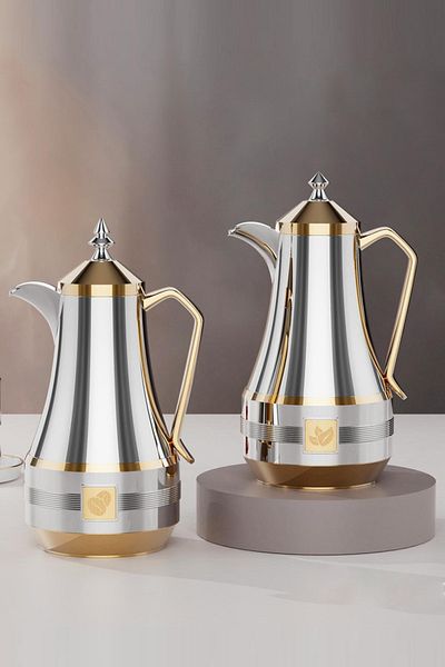 Generic Dallah style tea and coffee thermos set