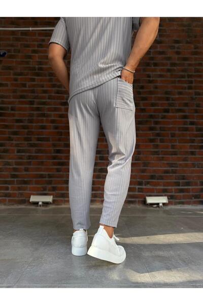 Baycombine35 Чоловічі штани з вертикальними смугами